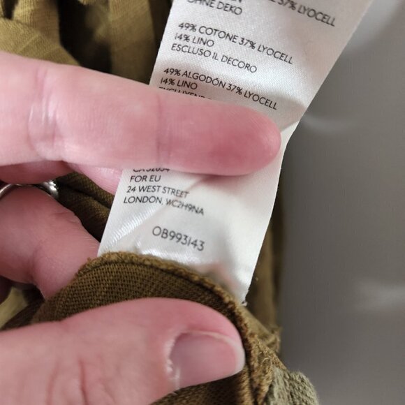 FREE PEOPLE Hand Me Down Crop Moss Green - Picture 7 of 7